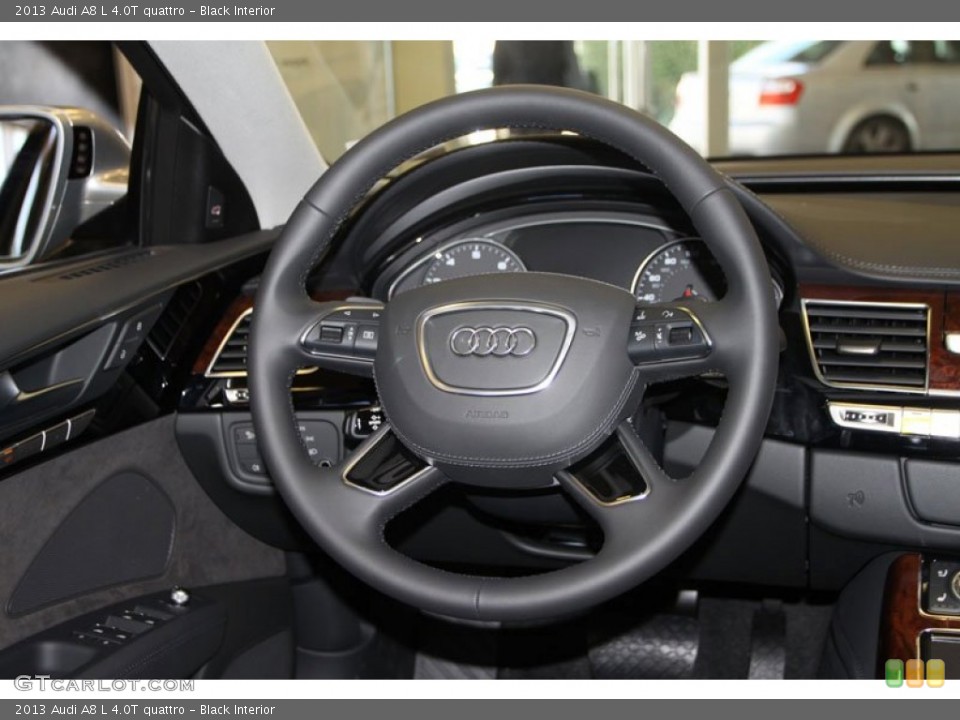 Black Interior Steering Wheel for the 2013 Audi A8 L 4.0T quattro #70577970
