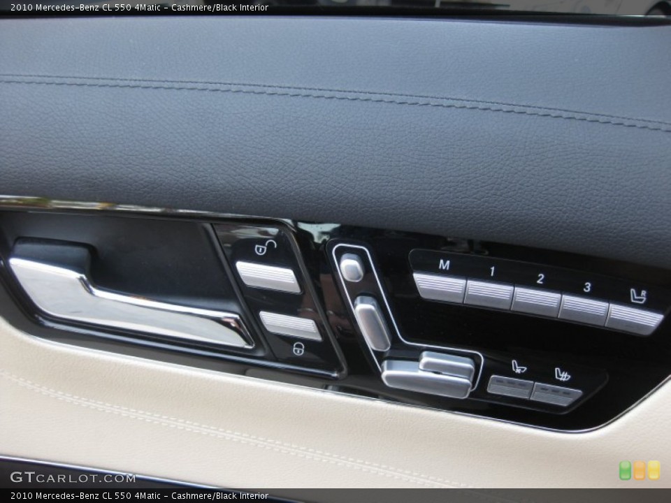 Cashmere/Black Interior Controls for the 2010 Mercedes-Benz CL 550 4Matic #70578144