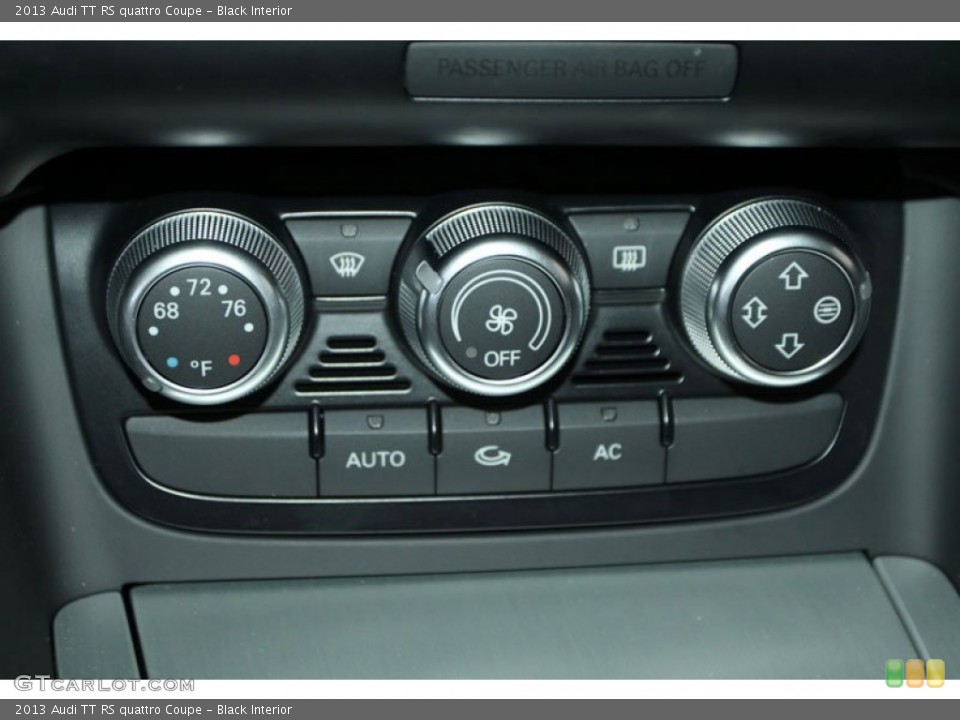 Black Interior Controls for the 2013 Audi TT RS quattro Coupe #70578201