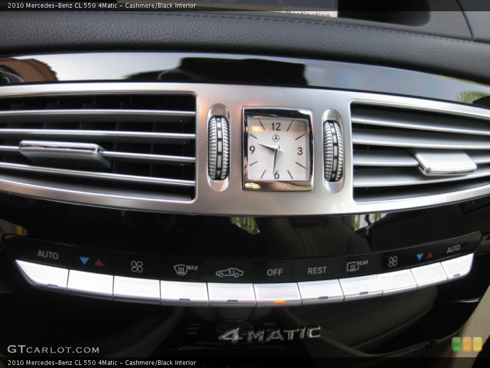Cashmere/Black Interior Controls for the 2010 Mercedes-Benz CL 550 4Matic #70578207