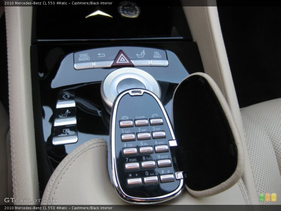 Cashmere/Black Interior Controls for the 2010 Mercedes-Benz CL 550 4Matic #70578225
