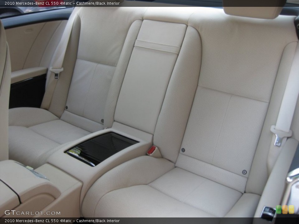 Cashmere/Black Interior Rear Seat for the 2010 Mercedes-Benz CL 550 4Matic #70578273