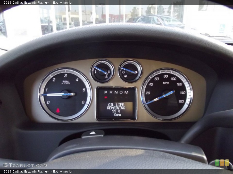 Ebony Interior Gauges for the 2013 Cadillac Escalade Platinum #70579464