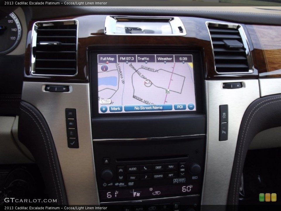 Cocoa/Light Linen Interior Navigation for the 2013 Cadillac Escalade Platinum #70579623