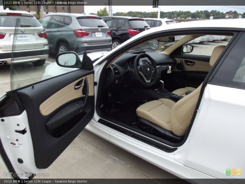 Savanna Beige Interior Photo for the 2013 BMW 1 Series 128i Coupe #70581714