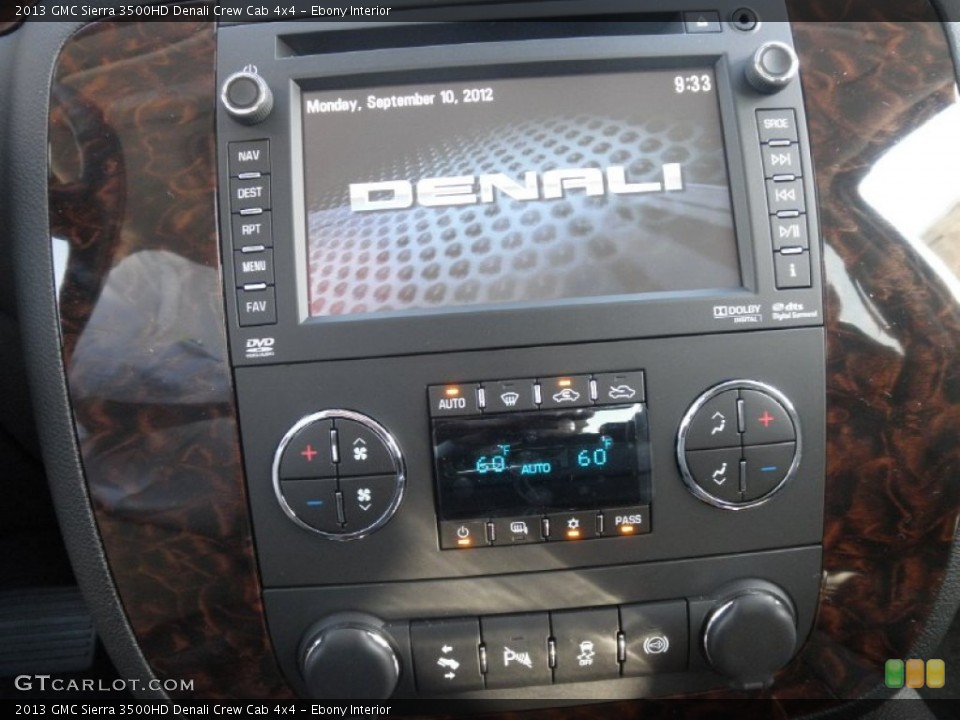 Ebony Interior Controls for the 2013 GMC Sierra 3500HD Denali Crew Cab 4x4 #70584321