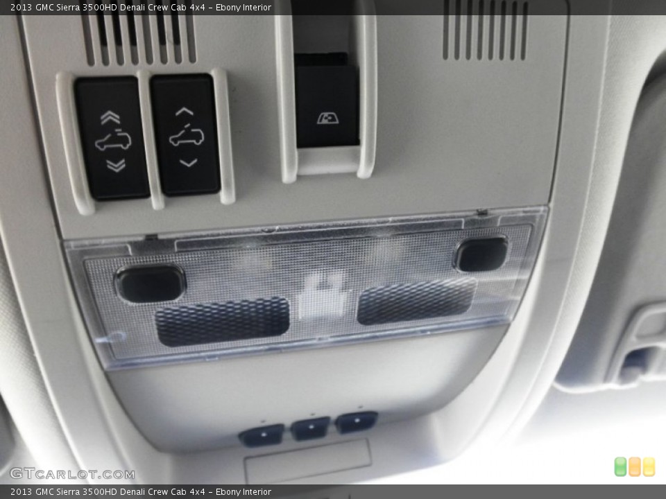 Ebony Interior Controls for the 2013 GMC Sierra 3500HD Denali Crew Cab 4x4 #70584372