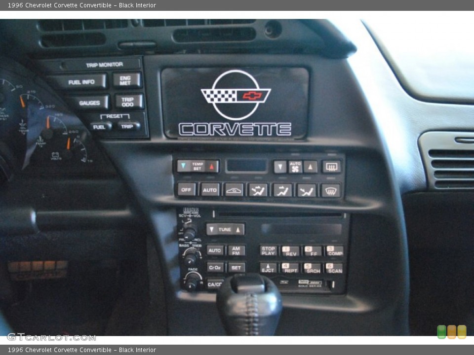 Black Interior Controls for the 1996 Chevrolet Corvette Convertible #70584417