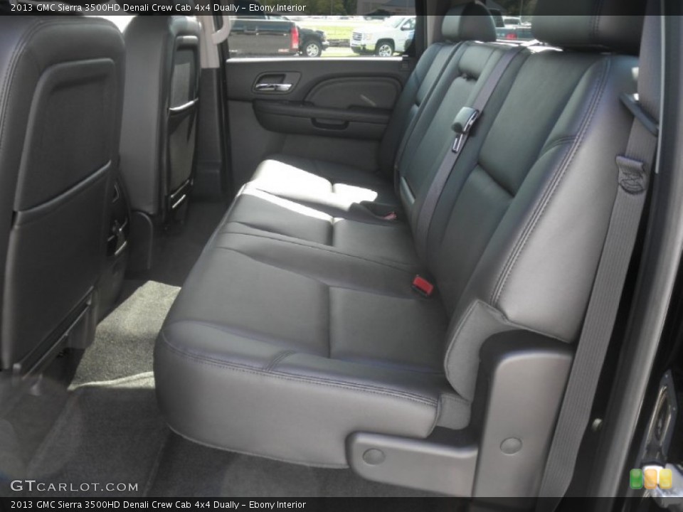 Ebony Interior Rear Seat for the 2013 GMC Sierra 3500HD Denali Crew Cab 4x4 Dually #70584855