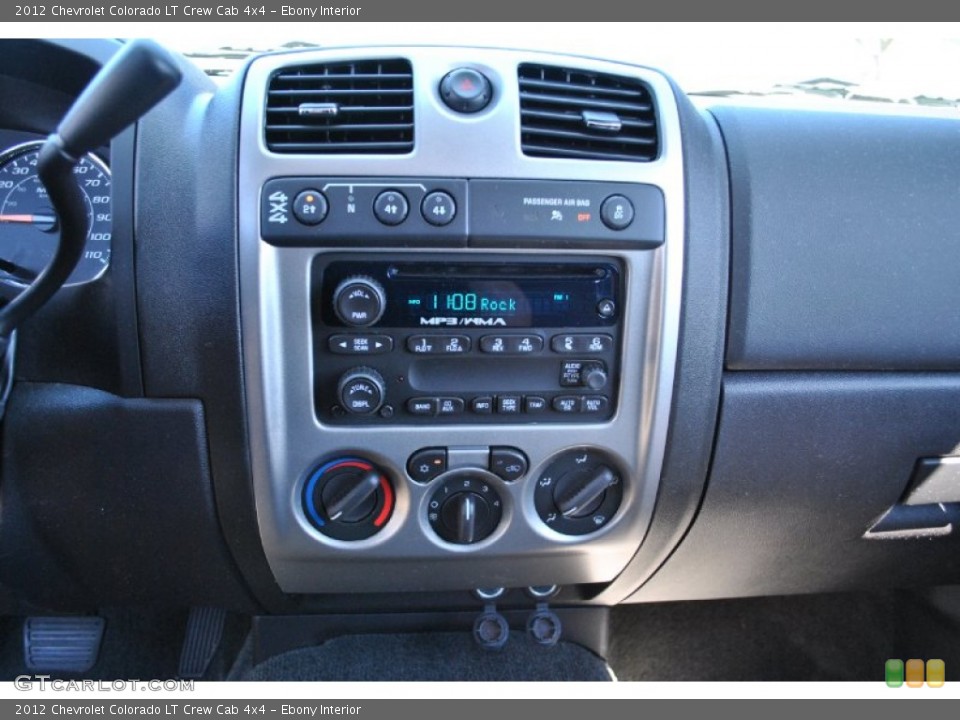 Ebony Interior Controls for the 2012 Chevrolet Colorado LT Crew Cab 4x4 #70585275