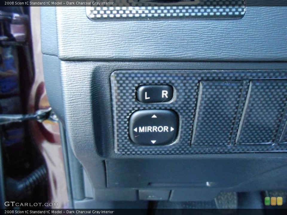 Dark Charcoal Gray Interior Controls for the 2008 Scion tC  #70585680