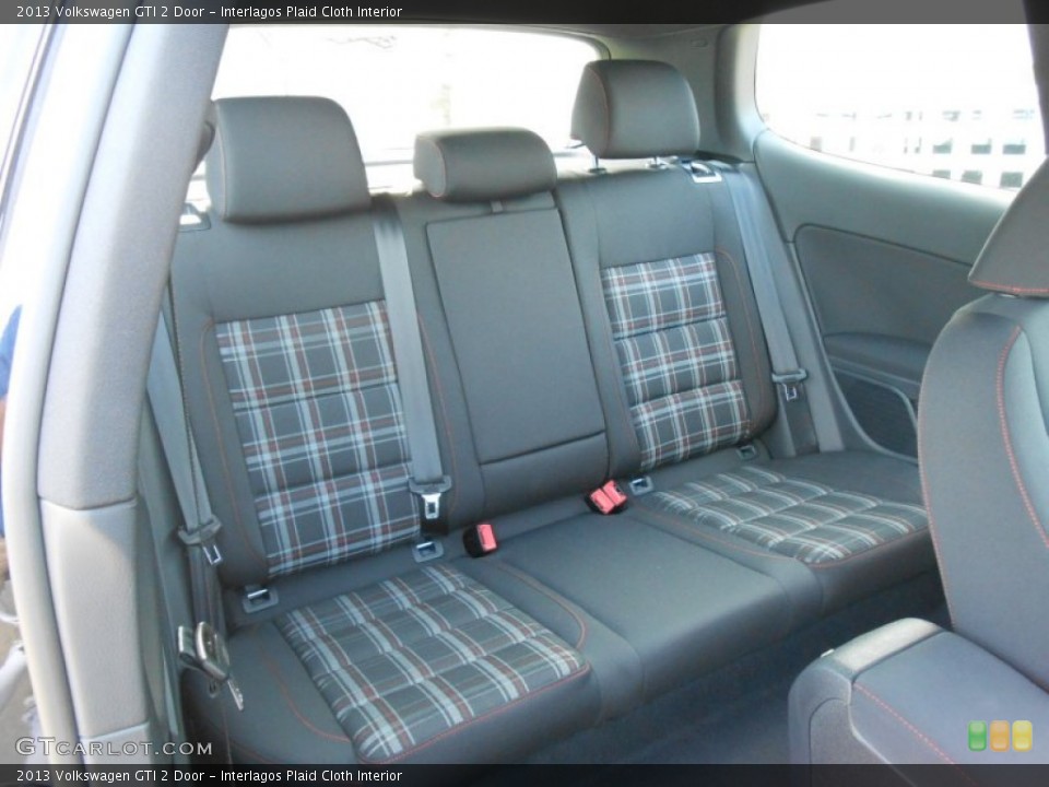 Interlagos Plaid Cloth Interior Rear Seat for the 2013 Volkswagen GTI 2 Door #70586011