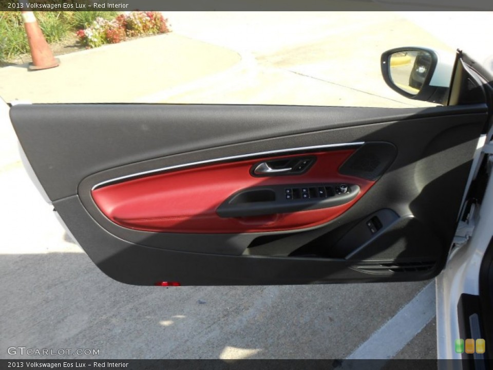 Red Interior Door Panel for the 2013 Volkswagen Eos Lux #70586166