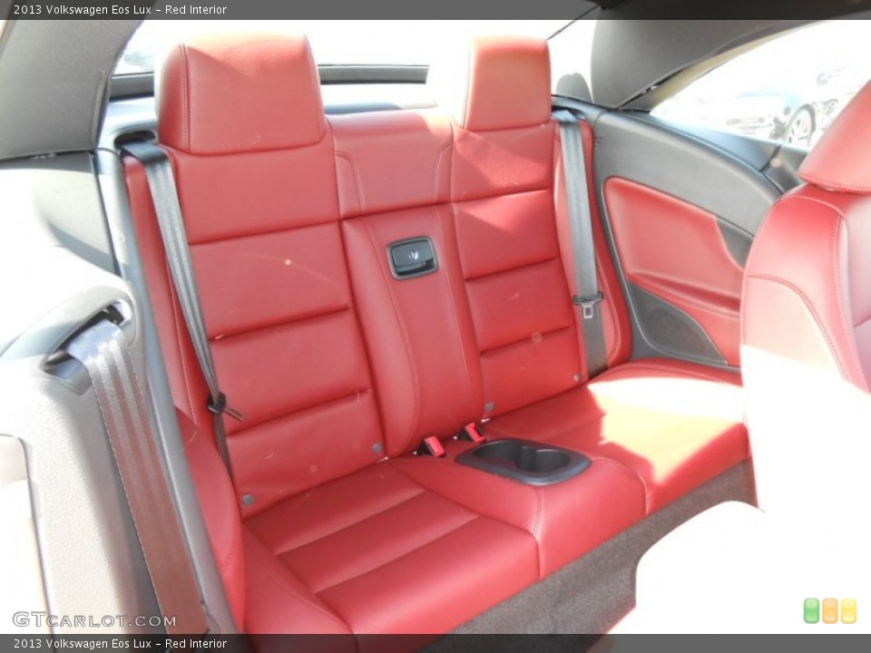 Red Interior Rear Seat for the 2013 Volkswagen Eos Lux #70586199