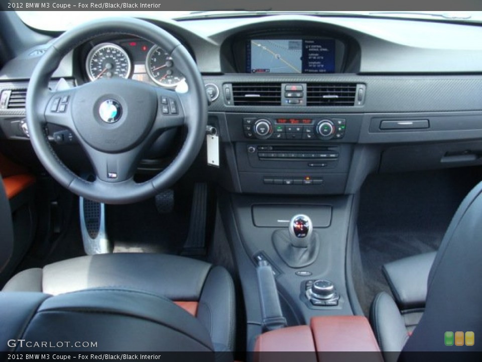 Fox Red/Black/Black Interior Dashboard for the 2012 BMW M3 Coupe #70586427