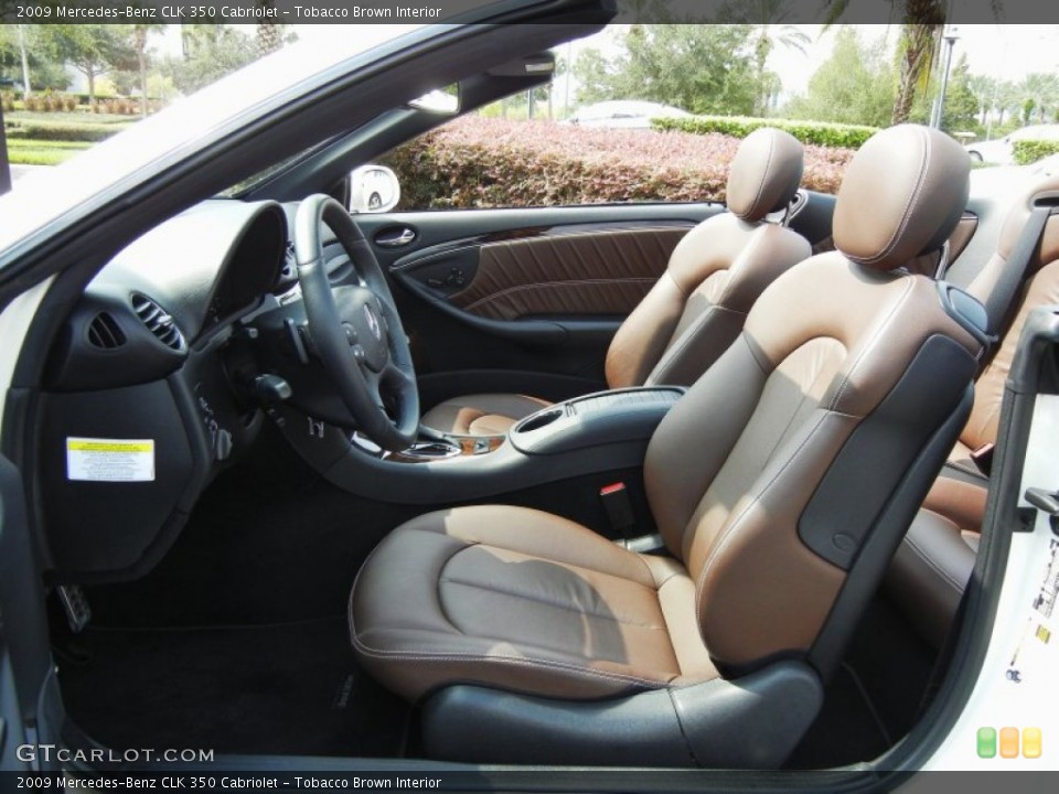 Tobacco Brown Interior Photo for the 2009 Mercedes-Benz CLK 350 Cabriolet #70588926