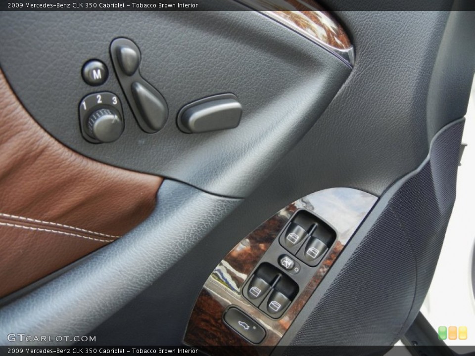Tobacco Brown Interior Controls for the 2009 Mercedes-Benz CLK 350 Cabriolet #70588944