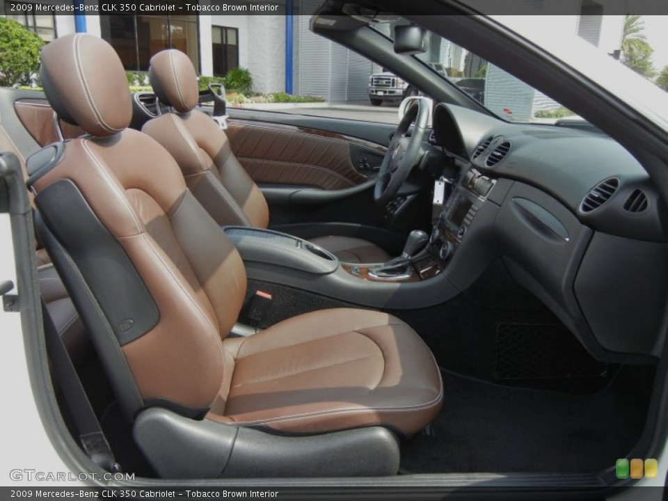 Tobacco Brown Interior Photo for the 2009 Mercedes-Benz CLK 350 Cabriolet #70588971