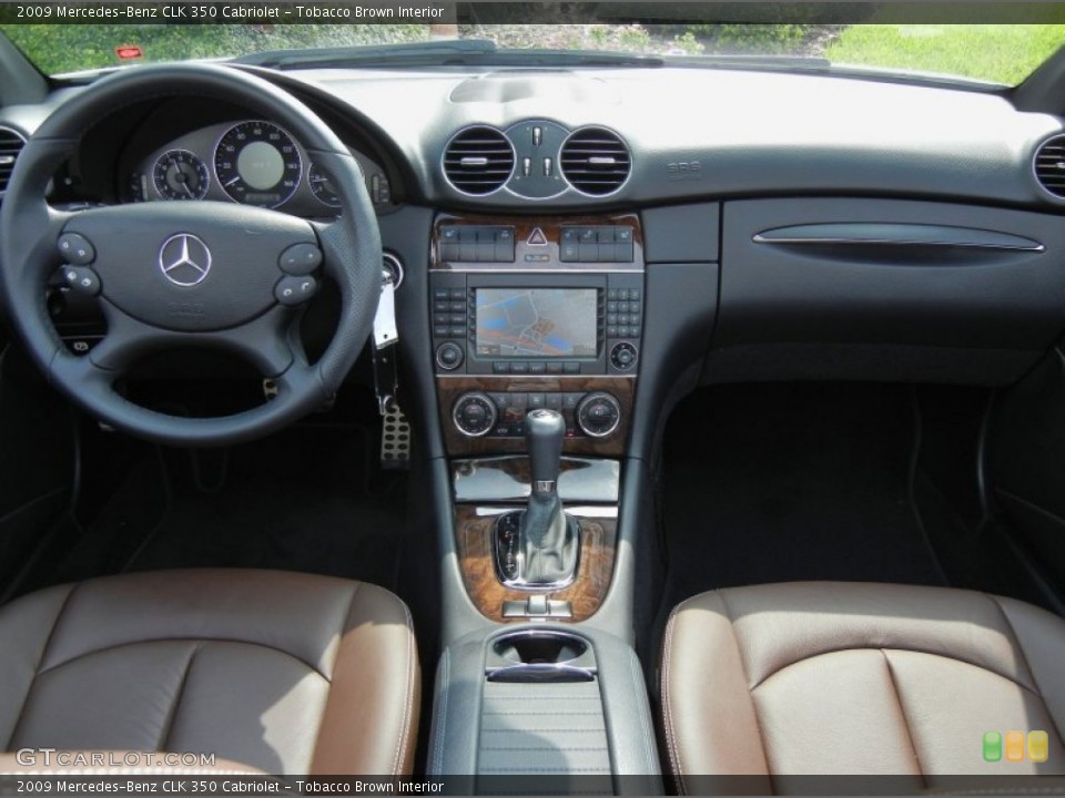 Tobacco Brown Interior Dashboard for the 2009 Mercedes-Benz CLK 350 Cabriolet #70588989