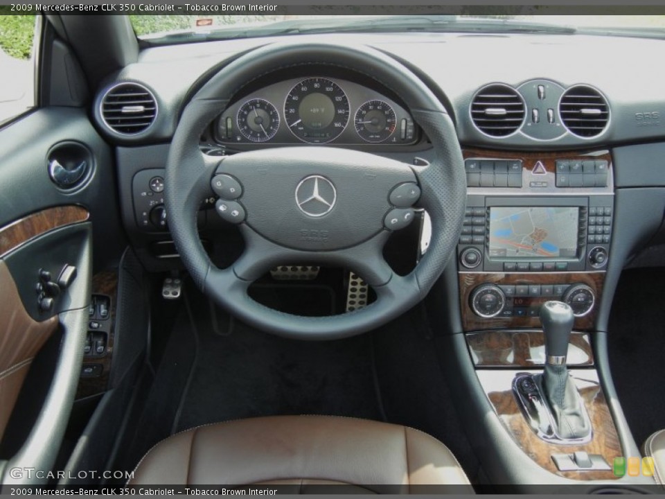 Tobacco Brown Interior Dashboard for the 2009 Mercedes-Benz CLK 350 Cabriolet #70588998