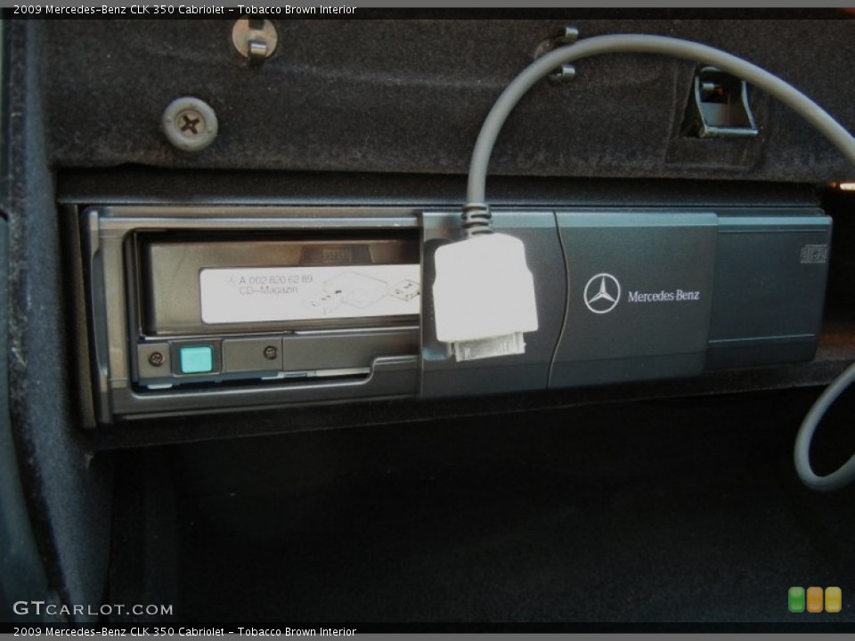Tobacco Brown Interior Audio System for the 2009 Mercedes-Benz CLK 350 Cabriolet #70589031