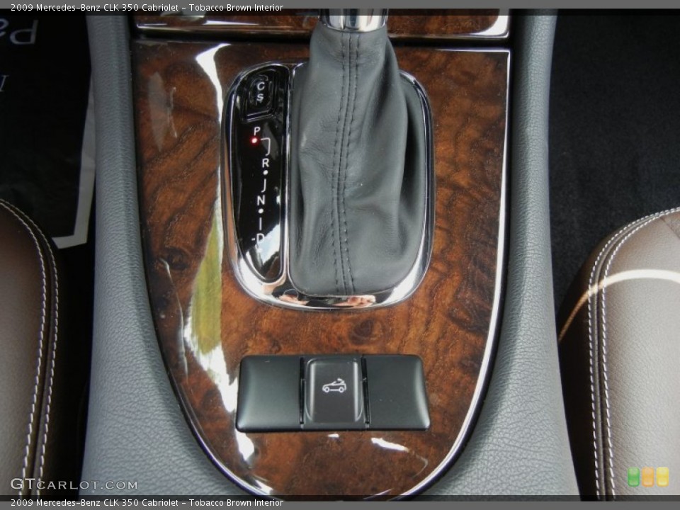 Tobacco Brown Interior Transmission for the 2009 Mercedes-Benz CLK 350 Cabriolet #70589040