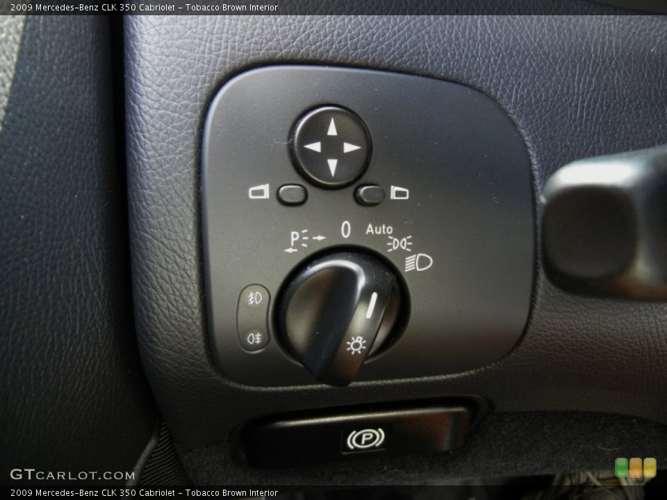 Tobacco Brown Interior Controls for the 2009 Mercedes-Benz CLK 350 Cabriolet #70589049