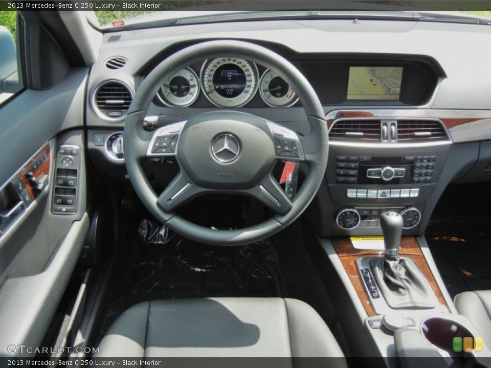 Black Interior Dashboard for the 2013 Mercedes-Benz C 250 Luxury #70589442