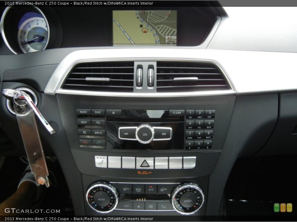 Black/Red Stitch w/DINAMICA Inserts Interior Controls for the 2013 Mercedes-Benz C 250 Coupe #70589583