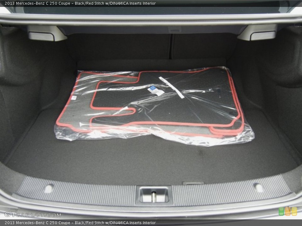 Black/Red Stitch w/DINAMICA Inserts Interior Trunk for the 2013 Mercedes-Benz C 250 Coupe #70589592