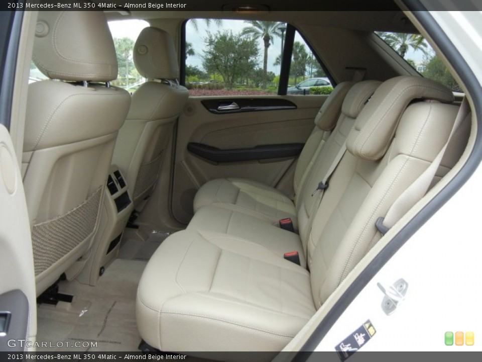 Almond Beige Interior Rear Seat for the 2013 Mercedes-Benz ML 350 4Matic #70589787