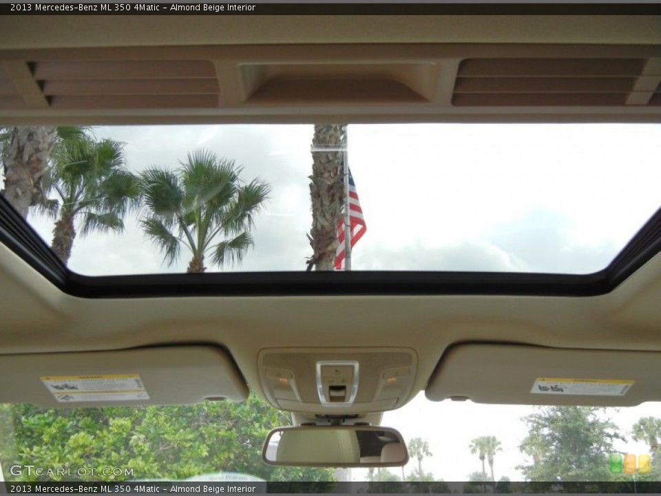 Almond Beige Interior Sunroof for the 2013 Mercedes-Benz ML 350 4Matic #70589796