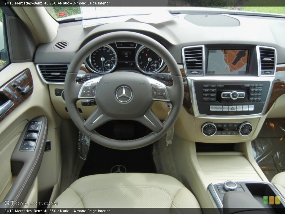 Almond Beige Interior Dashboard for the 2013 Mercedes-Benz ML 350 4Matic #70589805