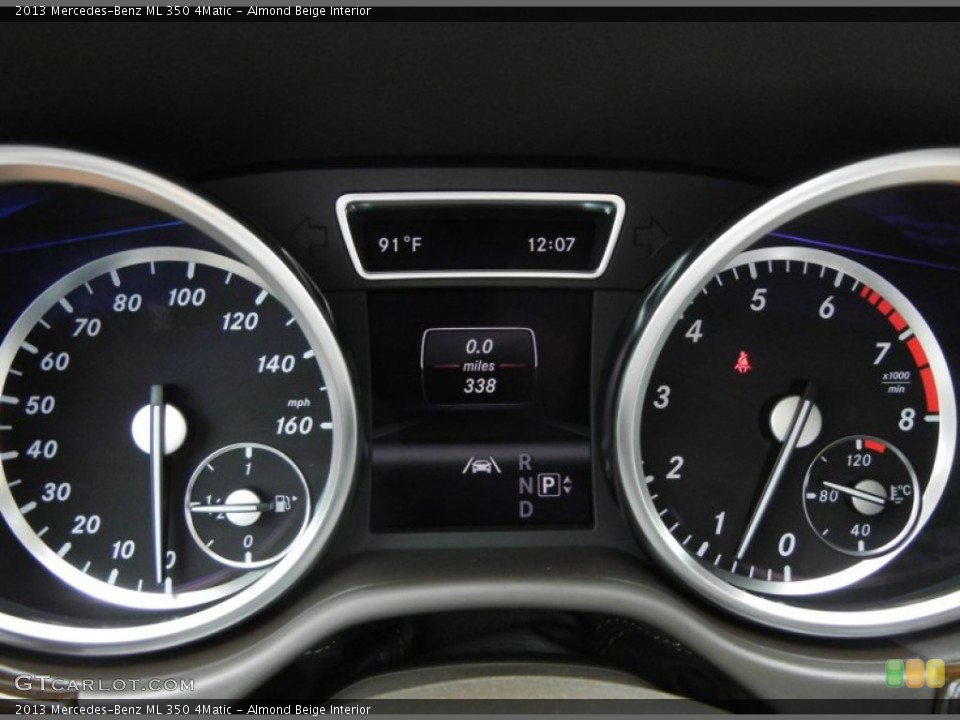 Almond Beige Interior Gauges for the 2013 Mercedes-Benz ML 350 4Matic #70589817