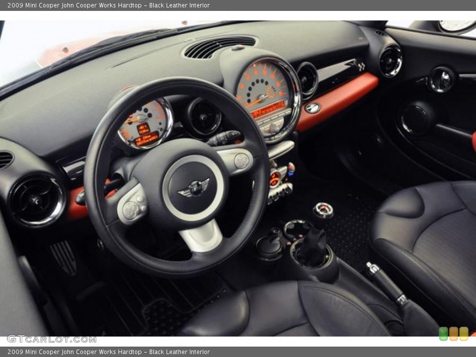 Black Leather Interior Dashboard for the 2009 Mini Cooper John Cooper Works Hardtop #70590120