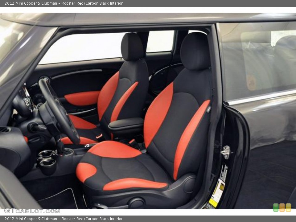 Rooster Red/Carbon Black Interior Photo for the 2012 Mini Cooper S Clubman #70590654