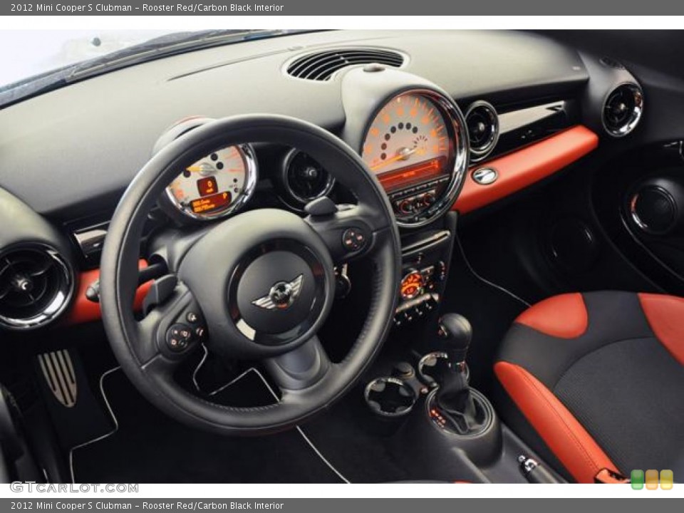 Rooster Red/Carbon Black Interior Dashboard for the 2012 Mini Cooper S Clubman #70590696