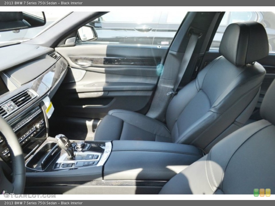 Black Interior Front Seat for the 2013 BMW 7 Series 750i Sedan #70591842