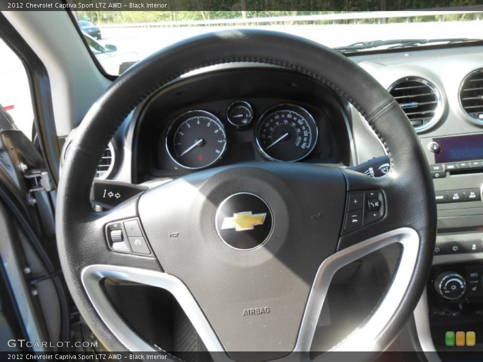 Black Interior Steering Wheel for the 2012 Chevrolet Captiva Sport LTZ AWD #70594302