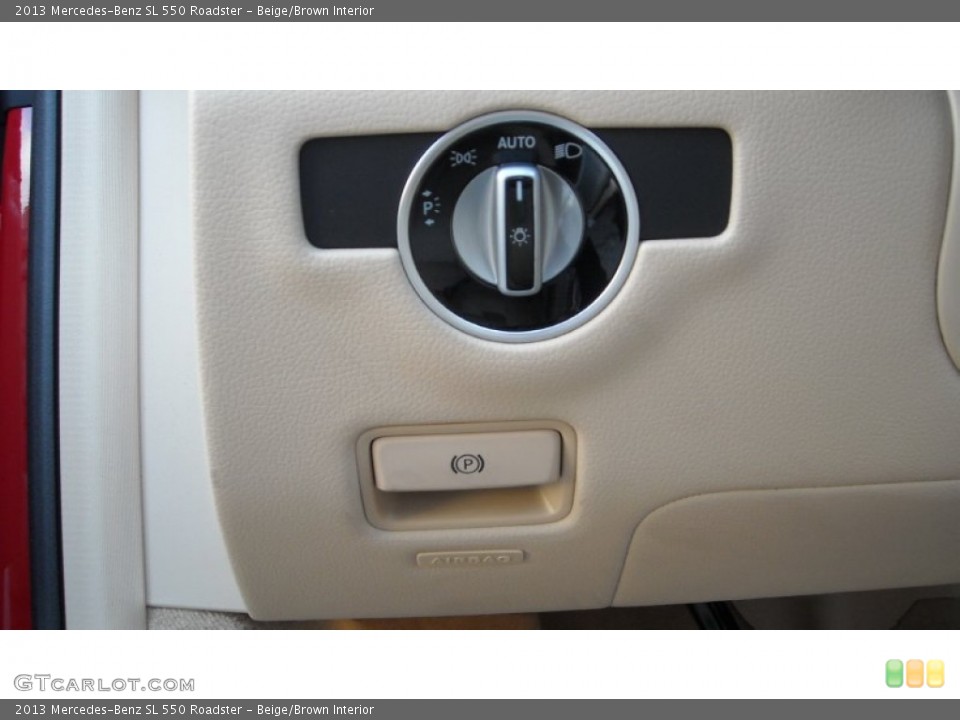 Beige/Brown Interior Controls for the 2013 Mercedes-Benz SL 550 Roadster #70594725