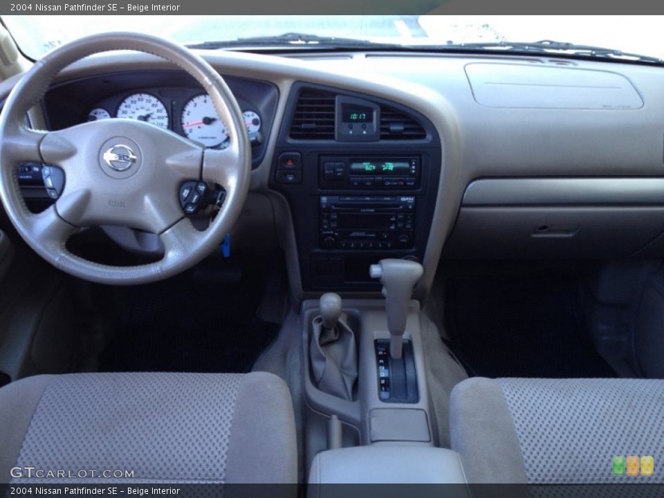 Beige Interior Dashboard for the 2004 Nissan Pathfinder SE #70595796