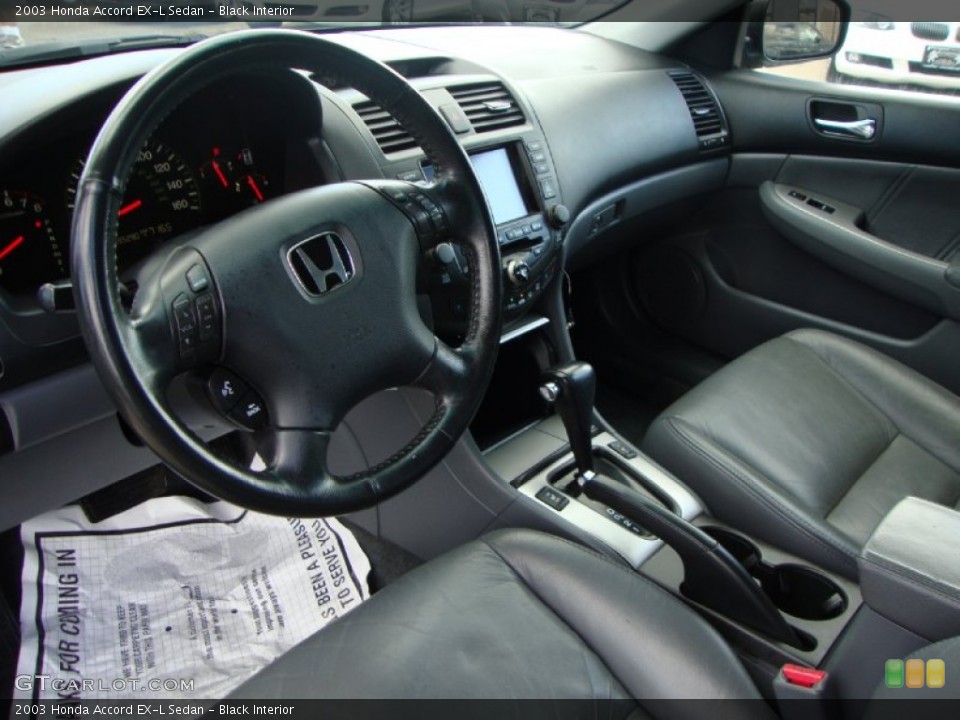 Black Interior Photo for the 2003 Honda Accord EX-L Sedan #70602678