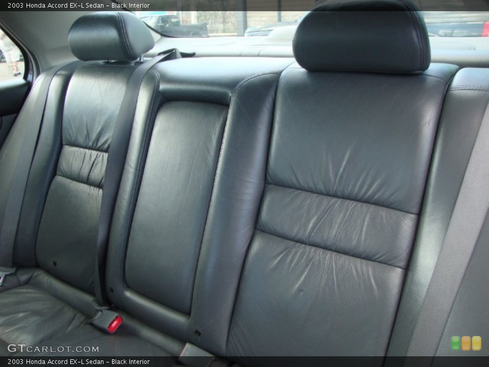 Black Interior Rear Seat for the 2003 Honda Accord EX-L Sedan #70602699