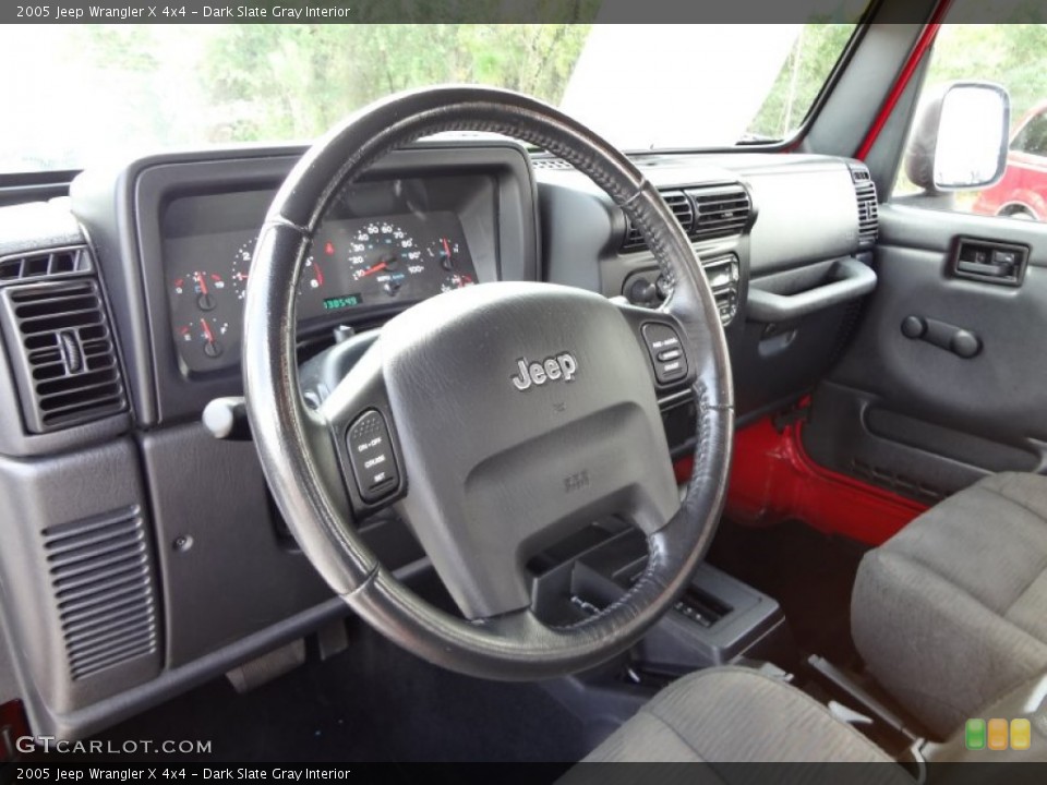Dark Slate Gray Interior Photo for the 2005 Jeep Wrangler X 4x4 #70605738