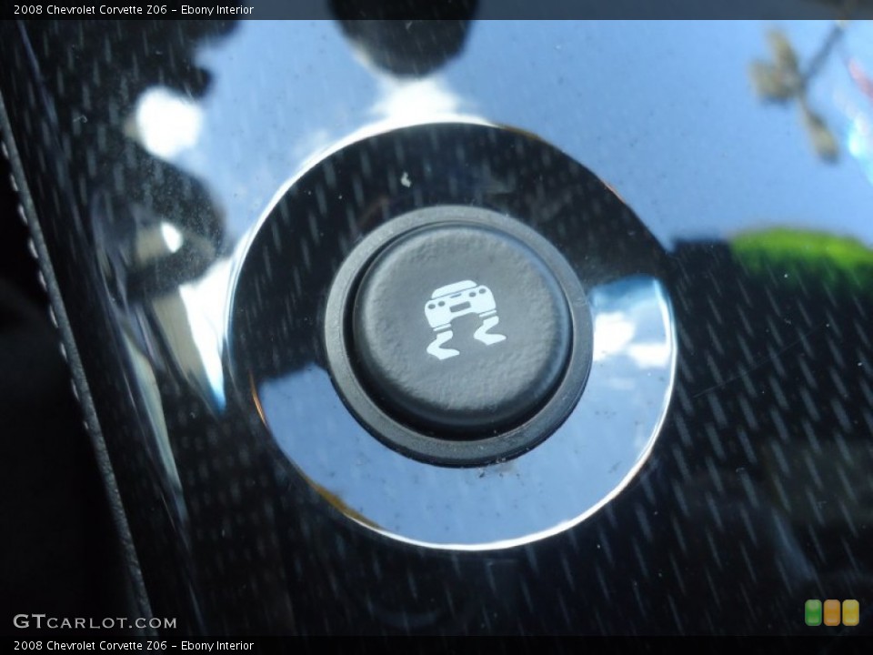 Ebony Interior Controls for the 2008 Chevrolet Corvette Z06 #70607847