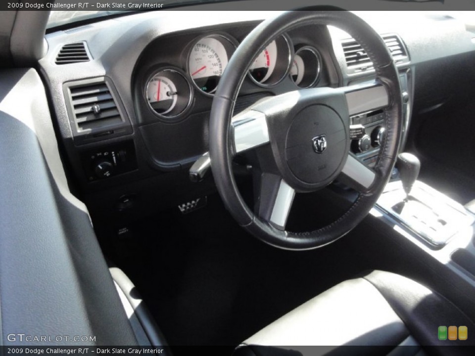 Dark Slate Gray Interior Steering Wheel for the 2009 Dodge Challenger R/T #70608174