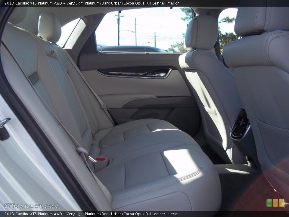 Very Light Platinum/Dark Urban/Cocoa Opus Full Leather Interior Rear Seat for the 2013 Cadillac XTS Platinum AWD #70608570