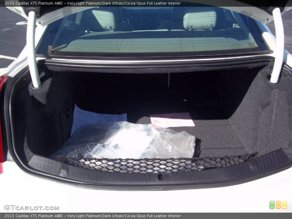 Very Light Platinum/Dark Urban/Cocoa Opus Full Leather Interior Trunk for the 2013 Cadillac XTS Platinum AWD #70608579