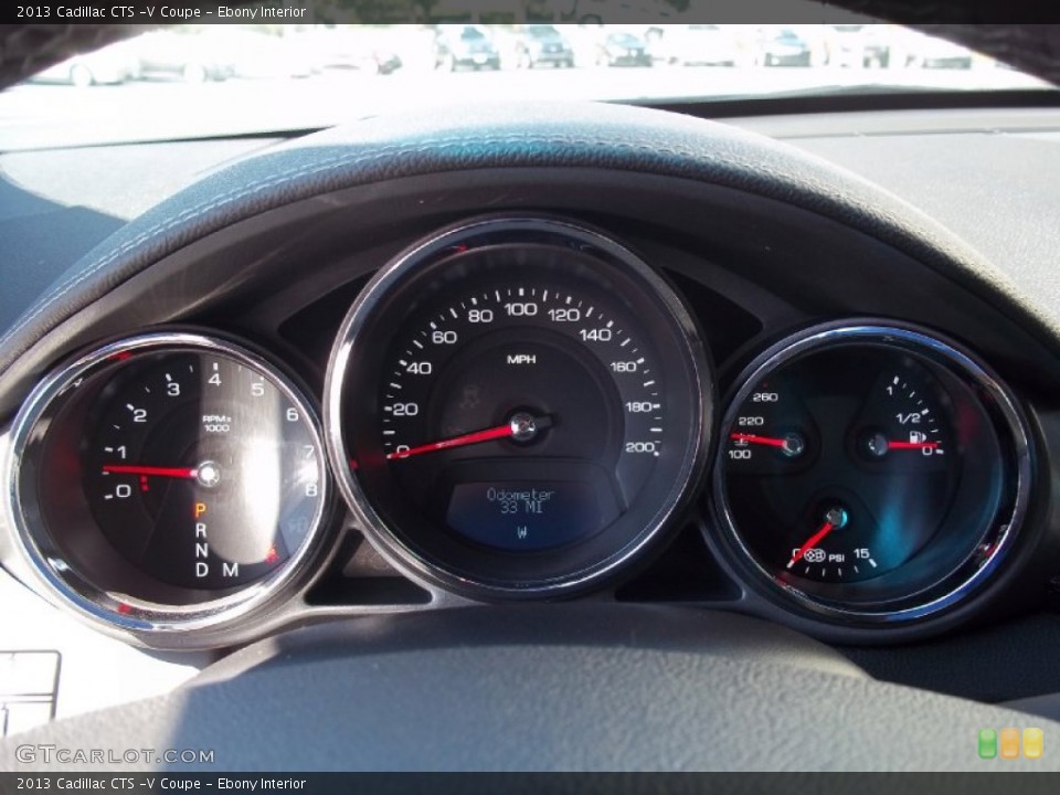 Ebony Interior Gauges for the 2013 Cadillac CTS -V Coupe #70609509