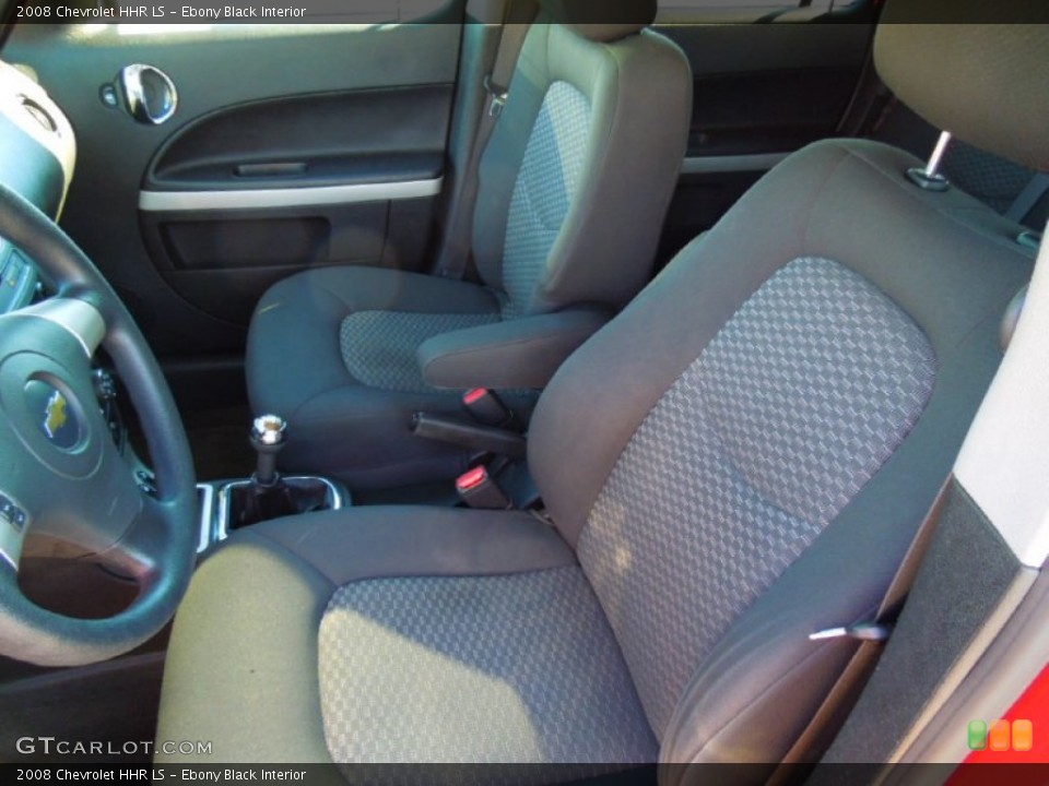 Ebony Black Interior Front Seat for the 2008 Chevrolet HHR LS #70609917